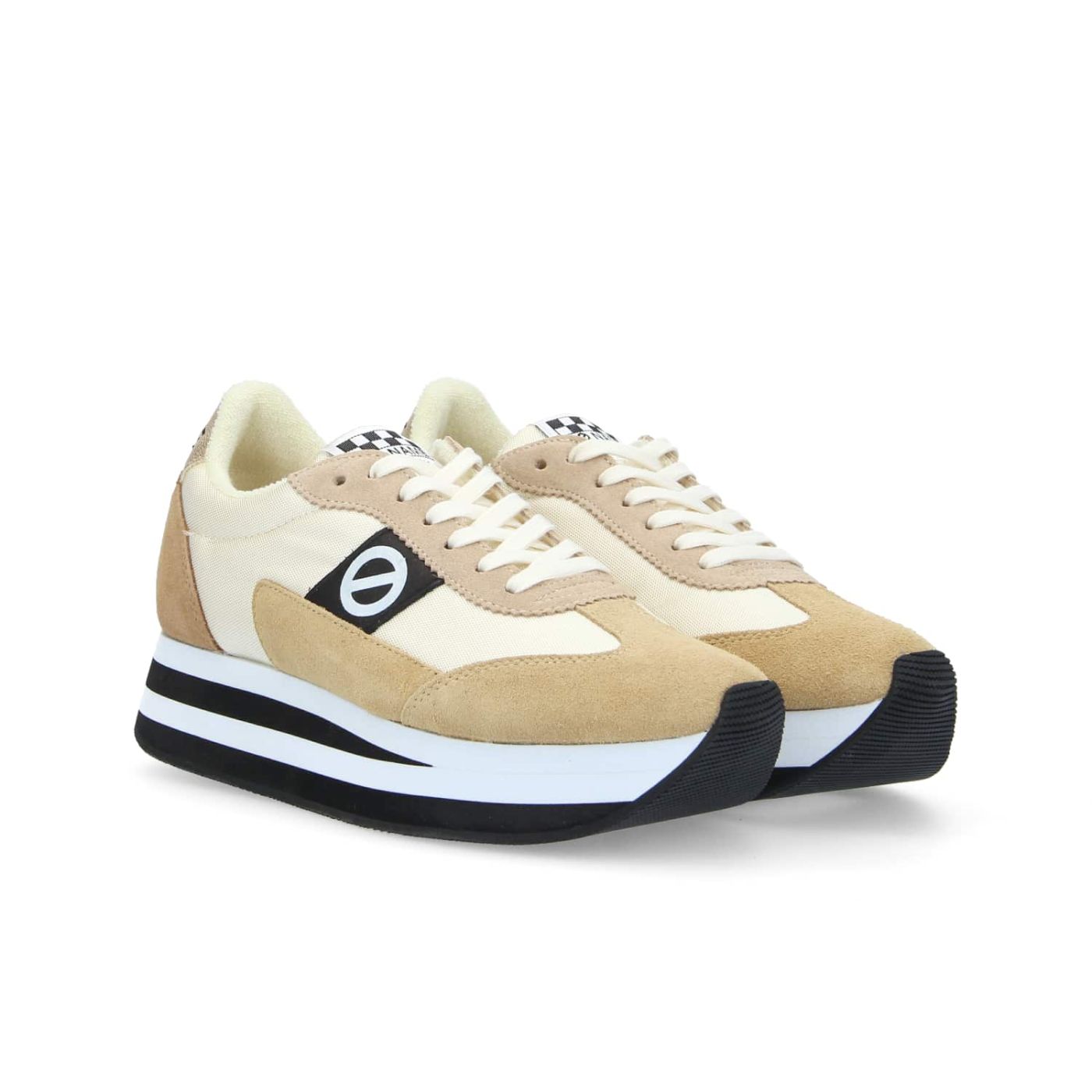 FLEX M JOGGER W  -  SUEDE/NYL/MIMOS  - SABBIA/BIANCO SPORCO/DORATO/